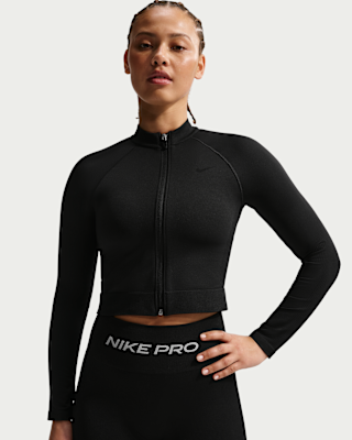 Nike Pro Women's Full-Zip Training Top. Nike.com